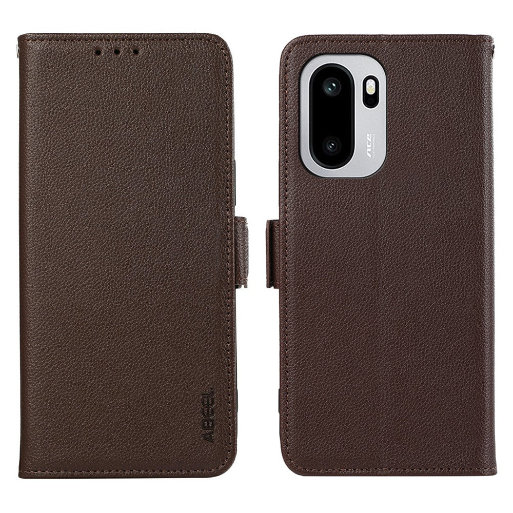 ABEEL För OnePlus 15R 5G / Ace 6T 5G / Ace 6 5G Skal Litchi Texture Läder RFID Blockerande mobilskal