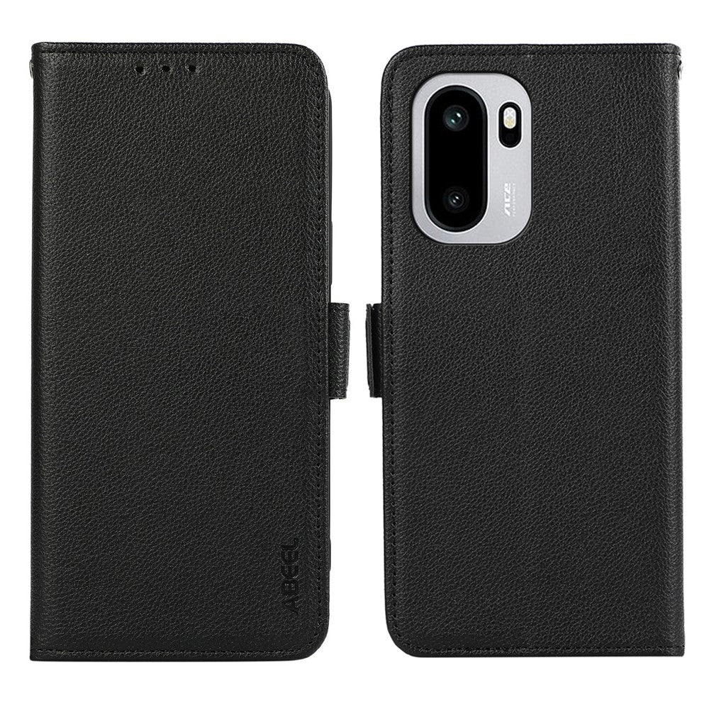 ABEEL För OnePlus 15R 5G / Ace 6T 5G / Ace 6 5G Skal Litchi Texture Läder RFID Blockerande mobilskal