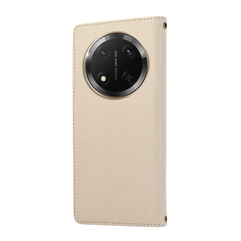 Phone Case For Honor X60 Pro 5G  /  X9c 5G  /  Magic7 Lite 5G Multi Card Slots Zipper Leather Phone Cover with Wrist Strap