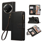 Phone Case For Honor X60 Pro 5G  /  X9c 5G  /  Magic7 Lite 5G Multi Card Slots Zipper Leather Phone Cover with Wrist Strap