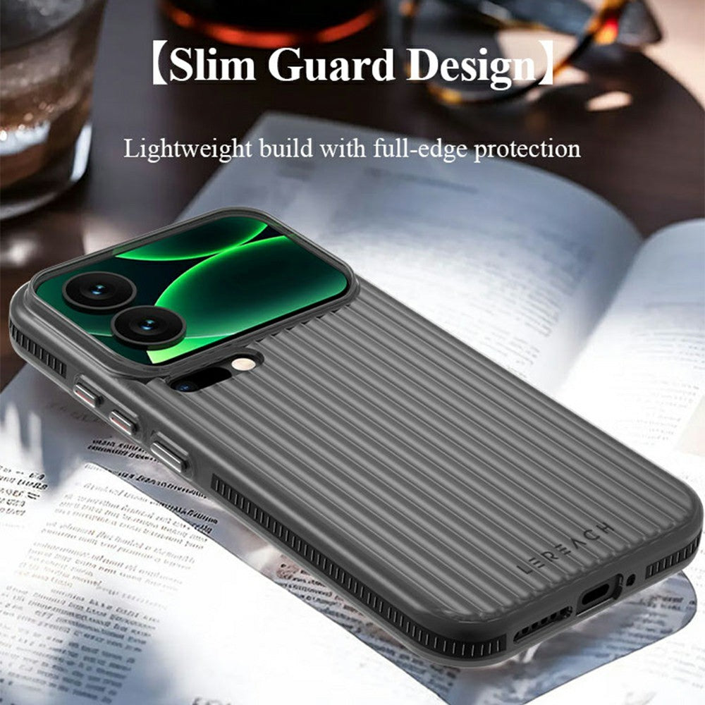 LEREACH TOC Series for Xiaomi 17 Case Flowing Grid PC Phone Cover