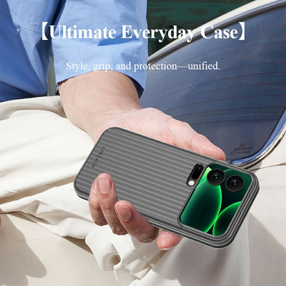 LEREACH TOC Series for Xiaomi 17 Case Flowing Grid PC Phone Cover