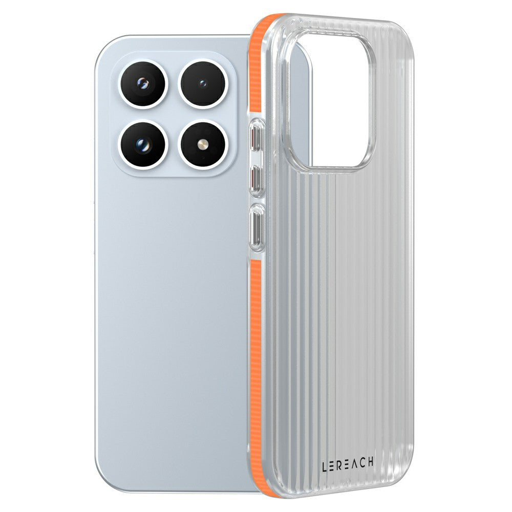 LEREACH TOC Series for Xiaomi 17 Case Flowing Grid PC Phone Cover