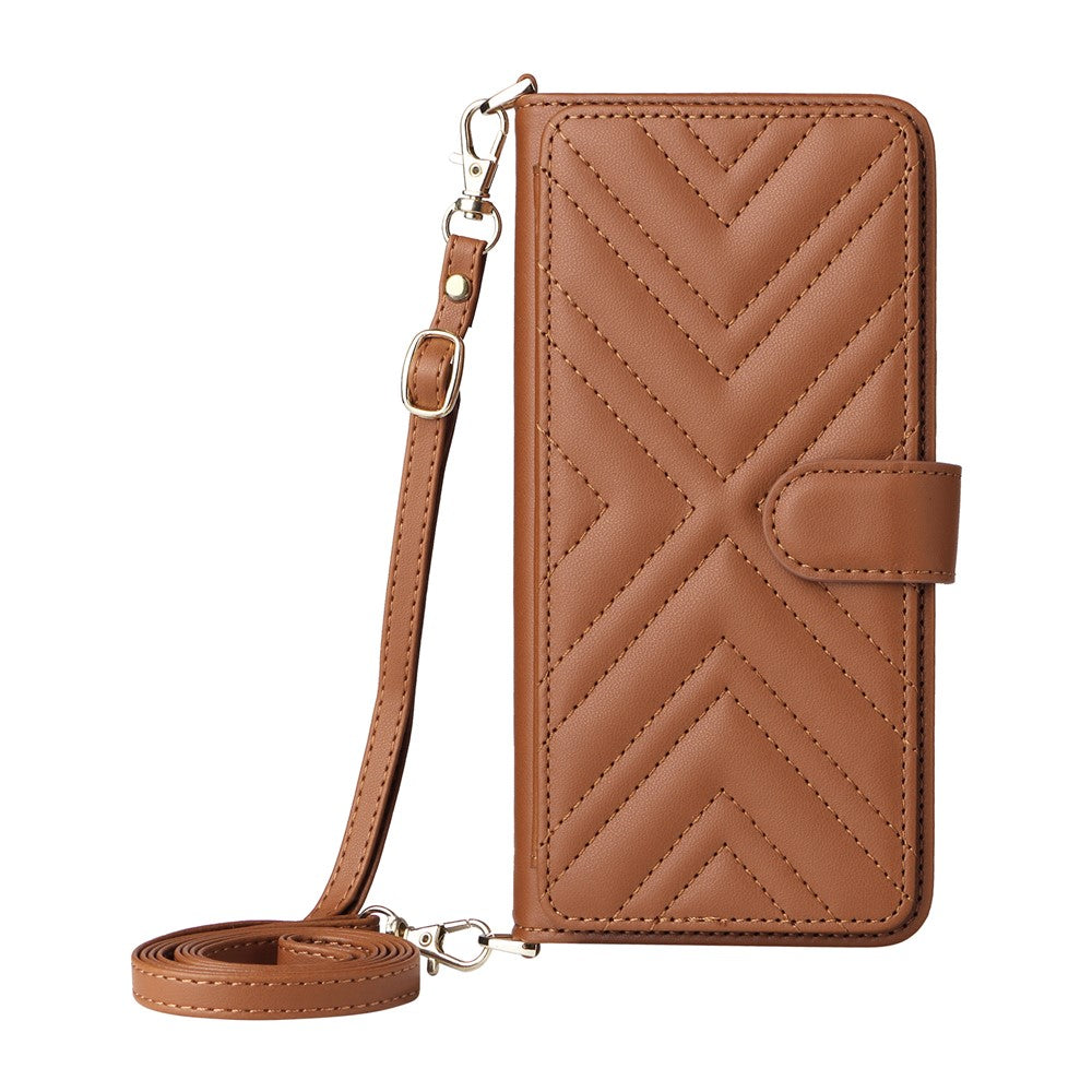 For Xiaomi Redmi Note 15 Pro 4G (Global) Leather Case Stand Wallet Phone Cover with Shoulder / Wrist Strap