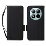 For Xiaomi Redmi Note 15 Pro 4G (Global) Case Litchi Texture Wallet Leather Phone Cover with Wrist Strap