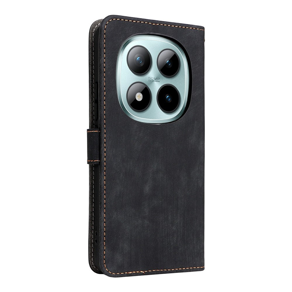 For Xiaomi Redmi Note 15 Pro 4G (Global) Case Wallet RFID Blocking PU Leather Phone Cover Stand with Strap