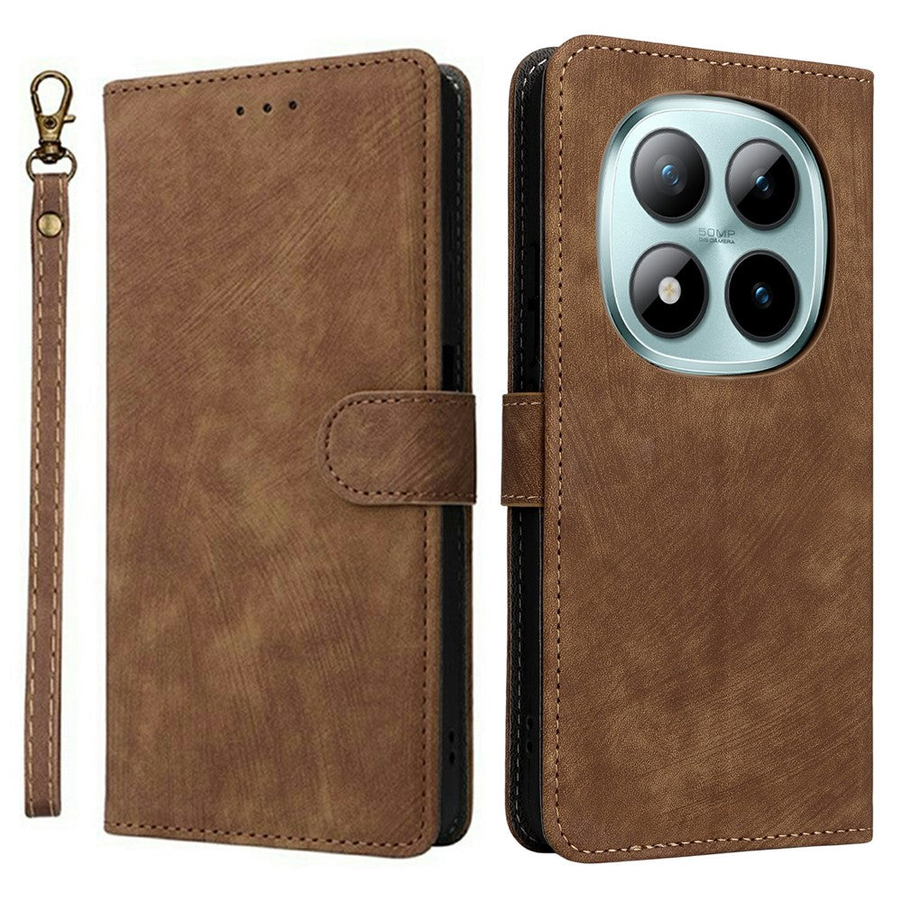 For Xiaomi Redmi Note 15 Pro 4G (Global) Case Wallet RFID Blocking PU Leather Phone Cover Stand with Strap