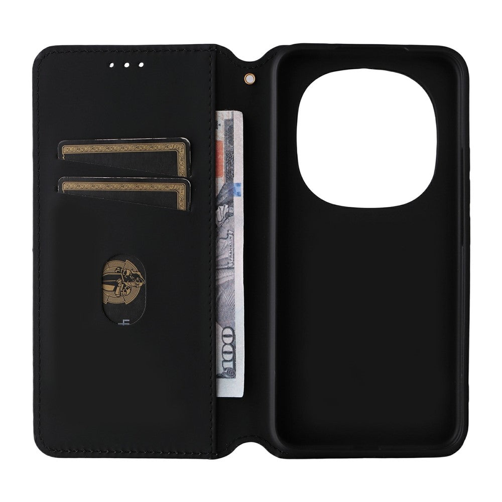 Xiaomi Redmi Note 15 Pro 4G (Global) Plånboksfodral med rombpräglad PU-läder