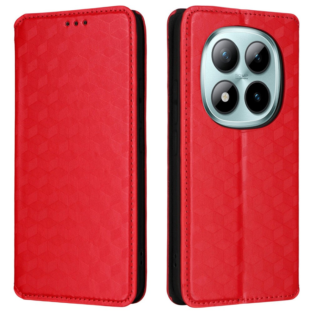 For Xiaomi Redmi Note 15 Pro 4G (Global) Case Wallet Rhombus Imprinted PU Leather Phone Cover