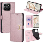 PU Leather Case for Honor 400 Smart 5G / 400 Smart 4G / X7d 4G Metal I-Buckle Wallet Phone Cover