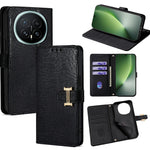 For Honor Magic8 5G Case Metal I-Buckle PU Leather Wallet Phone Cover