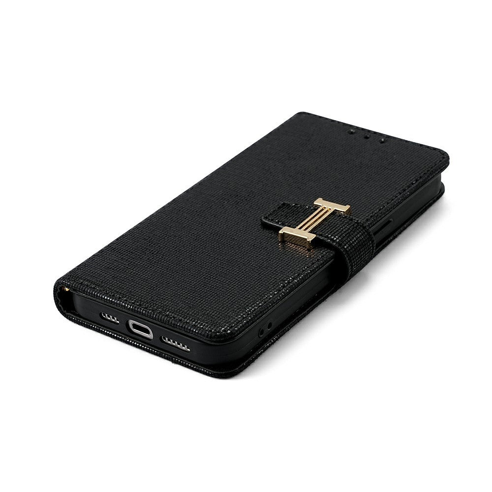 For Honor Magic8 5G Case Metal I-Buckle PU Leather Wallet Phone Cover