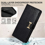 For Honor Magic8 5G Case Metal I-Buckle PU Leather Wallet Phone Cover