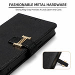 For Honor Magic8 5G Case Metal I-Buckle PU Leather Wallet Phone Cover