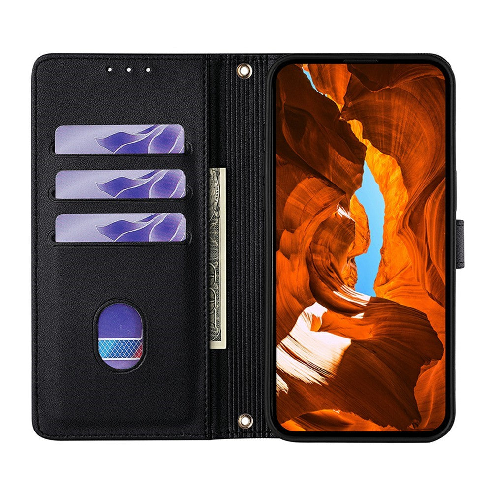 For Honor Magic8 Pro 5G Case Metal I-Buckle PU Leather Wallet Phone Cover