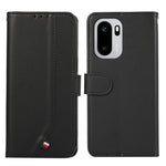 OnePlus 15R 5G / Ace 6T 5G / Ace 6 5G-skal, RFID-blockerande läderfodral med fällbart lock