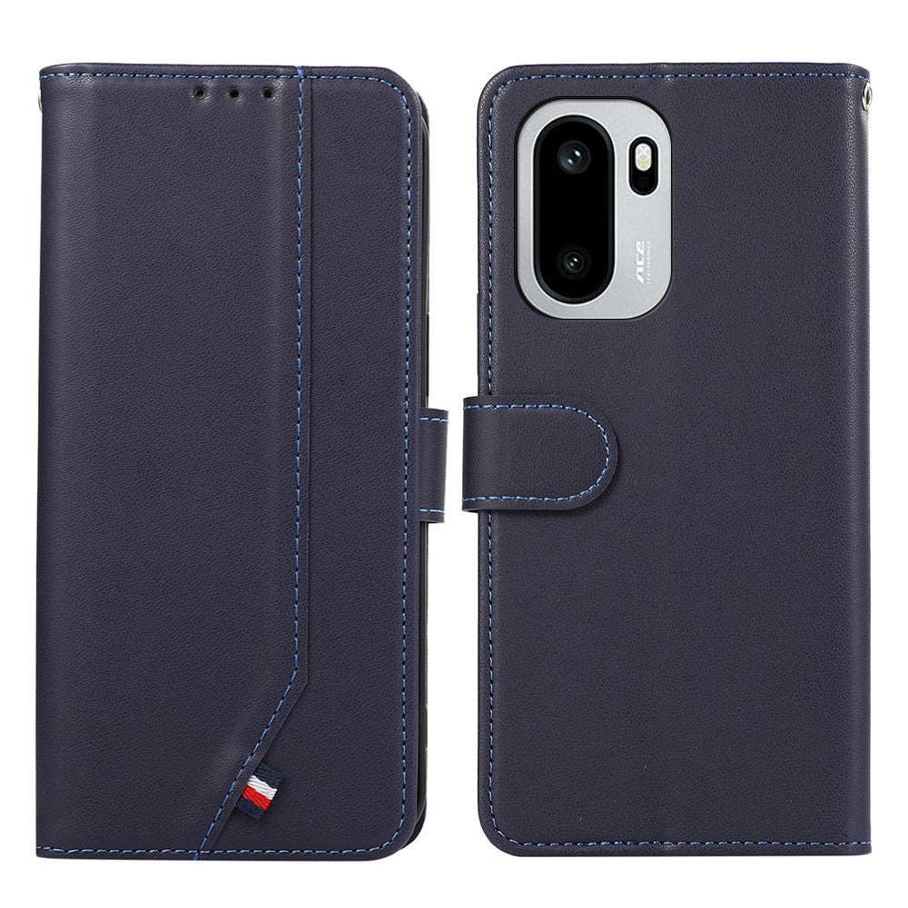 OnePlus 15R 5G / Ace 6T 5G / Ace 6 5G-skal, RFID-blockerande läderfodral med fällbart lock