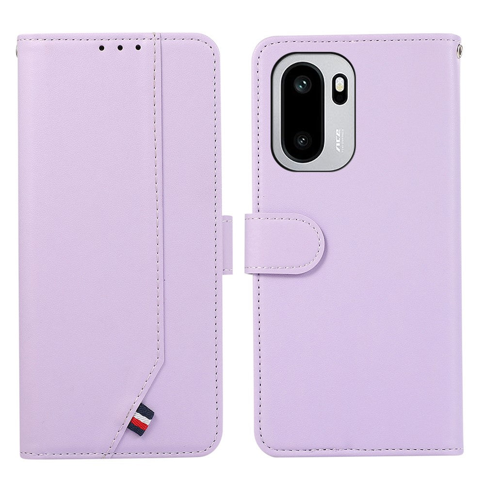 OnePlus 15R 5G / Ace 6T 5G / Ace 6 5G-skal, RFID-blockerande läderfodral med fällbart lock