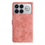 For Xiaomi Redmi K90 5G Case Butterfly Design Flip Wallet Leather Phone Cover Skin-Touch