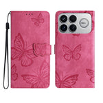 For Xiaomi Redmi K90 5G Case Butterfly Design Flip Wallet Leather Phone Cover Skin-Touch