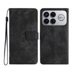For Xiaomi Redmi K90 5G Case Butterfly Design Flip Wallet Leather Phone Cover Skin-Touch