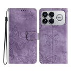 For Xiaomi Redmi K90 5G Case Butterfly Design Flip Wallet Leather Phone Cover Skin-Touch