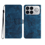 For Xiaomi Redmi K90 5G Case Butterfly Design Flip Wallet Leather Phone Cover Skin-Touch