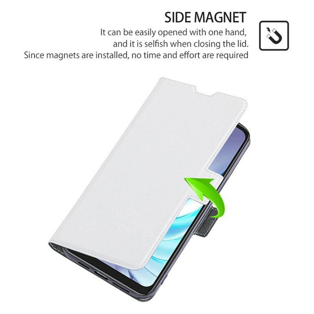 PU Leather Case for Honor 400 Smart 5G / 400 Smart 4G / X7d 4G Card Holder Phone Cover