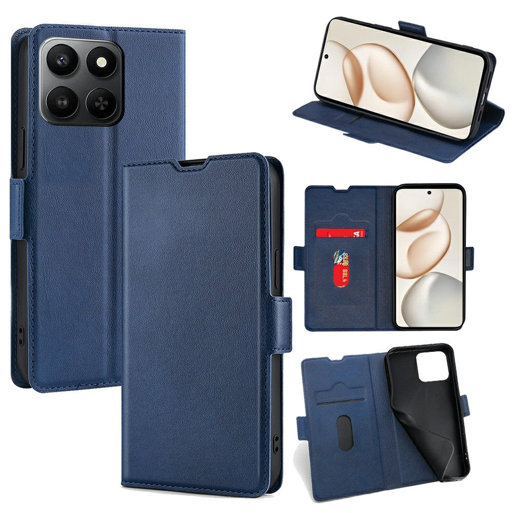 PU Leather Case for Honor 400 Smart 5G / 400 Smart 4G / X7d 4G Card Holder Phone Cover