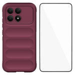 WANLONFENG HD-serien til Xiaomi Poco F8 Pro 5G / Xiaomi Redmi K90 5G, skridsikkert TPU-cover med hærdet glas