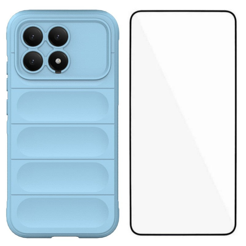 WANLONFENG HD-serien til Xiaomi Poco F8 Pro 5G / Xiaomi Redmi K90 5G, skridsikkert TPU-cover med hærdet glas