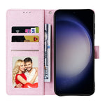 For Samsung Galaxy S26 Case RFID Blocking Flower Leather Phone Cover