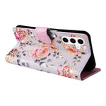 For Samsung Galaxy S26 Case RFID Blocking Flower Leather Phone Cover