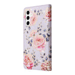 For Samsung Galaxy S26 Case RFID Blocking Flower Leather Phone Cover