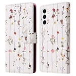 For Samsung Galaxy S26 Case RFID Blocking Flower Leather Phone Cover
