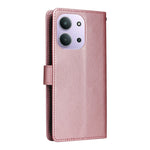 Plånboksfodral med stativ till Xiaomi Redmi 15C 4G (Global) (171mm) / Redmi 15C 5G (Global) (171mm) / Poco C85 4G (171mm) / Redmi 15R 5G, PU-läderfodral med handledsrem