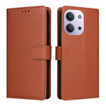 Plånboksfodral med stativ till Xiaomi Redmi 15C 4G (Global) (171mm) / Redmi 15C 5G (Global) (171mm) / Poco C85 4G (171mm) / Redmi 15R 5G, PU-läderfodral med handledsrem