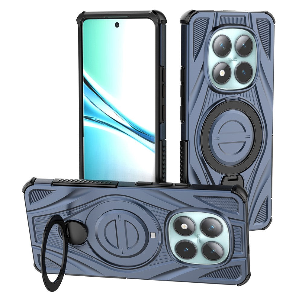 For Xiaomi Poco M8 5G / Redmi Note 15 5G (Global) Magnetic Case Rotating Kickstand TPU PC Shockproof Phone Back Cover