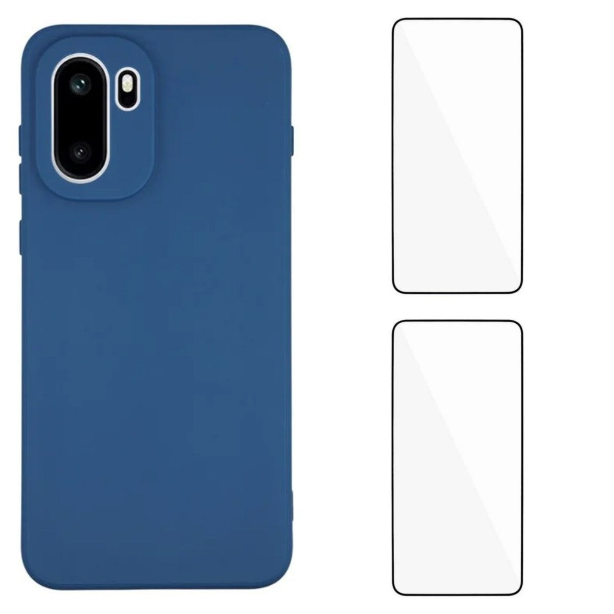 WANLONFENG For OnePlus 15R 5G / Ace 6T 5G / Ace 6 5G Case  ZB1 Series Precise Cutouts Straight Edge TPU Phone Cover with 2Pcs Tempered Glass Films