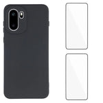 WANLONFENG etui til OnePlus 15R 5G / Ace 6T 5G / Ace 6 5G i ZB1-serien med præcise udskæringer, lige kanter, TPU-mobilcover og 2 hærdede glasbeskyttelsesfilm
