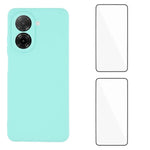 WANLONFENG För Xiaomi Redmi A5 NFC (EU) (173,45 mm) Skal ZB1-serien Precisa utskärningar Raka kanter TPU-mobilskal med 2 st. härdat glasfilm
