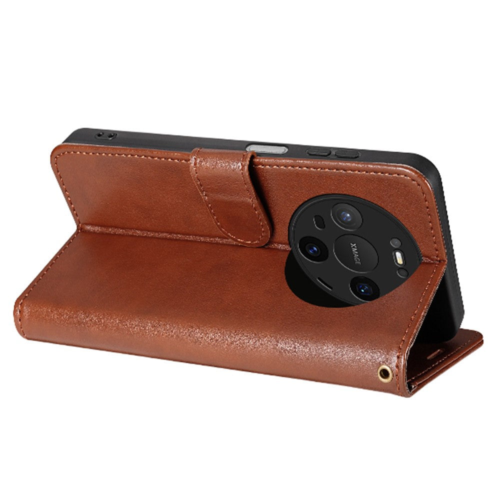 AZNS For Huawei Mate 80  /  Mate 80 Pro Case Anti-Scratch PU Leather Stand Wallet Phone Cover
