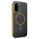 mobilskal för OnePlus 15R 5G / Ace 6T 5G / Ace 6 5G Kolfiberstrukturerat elektropläterat TPU-bakstycke