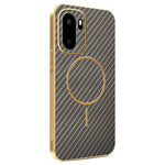 mobilskal för OnePlus 15R 5G / Ace 6T 5G / Ace 6 5G Kolfiberstrukturerat elektropläterat TPU-bakstycke