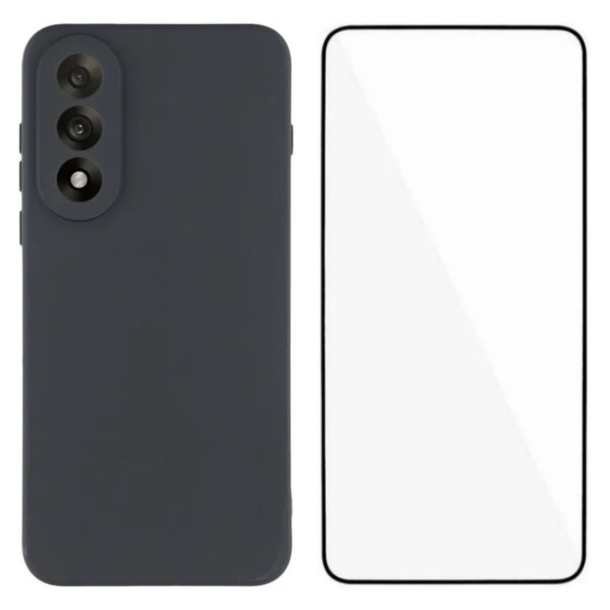 WANLONFENG-cover til OnePlus Ace 5 Ultra 5G / OnePlus Nord 5 5G, ZB-serien, præcise udskæringer, lige kanter, TPU-mobilcover med hærdet glasfilm
