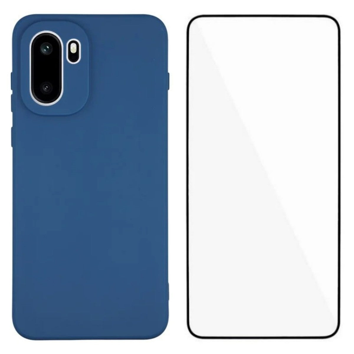 WANLONFENG-cover til OnePlus 15R 5G / Ace 6T 5G / Ace 6 5G, ZB-serien, præcise udskæringer, TPU-mobilcover med lige kanter og hærdet glasfilm