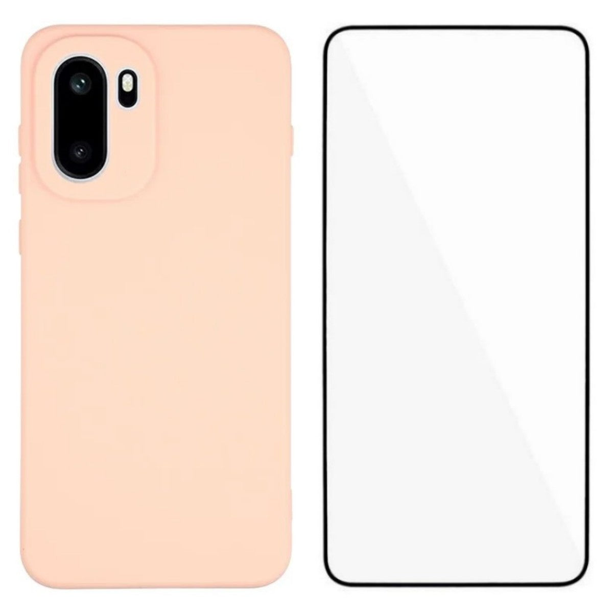 WANLONFENG-cover til OnePlus 15R 5G / Ace 6T 5G / Ace 6 5G, ZB-serien, præcise udskæringer, TPU-mobilcover med lige kanter og hærdet glasfilm