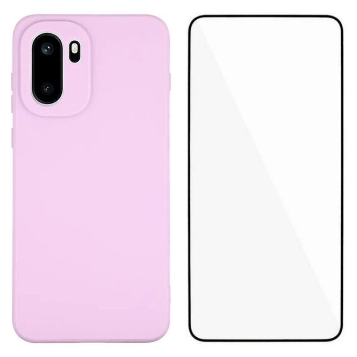 WANLONFENG-cover til OnePlus 15R 5G / Ace 6T 5G / Ace 6 5G, ZB-serien, præcise udskæringer, TPU-mobilcover med lige kanter og hærdet glasfilm