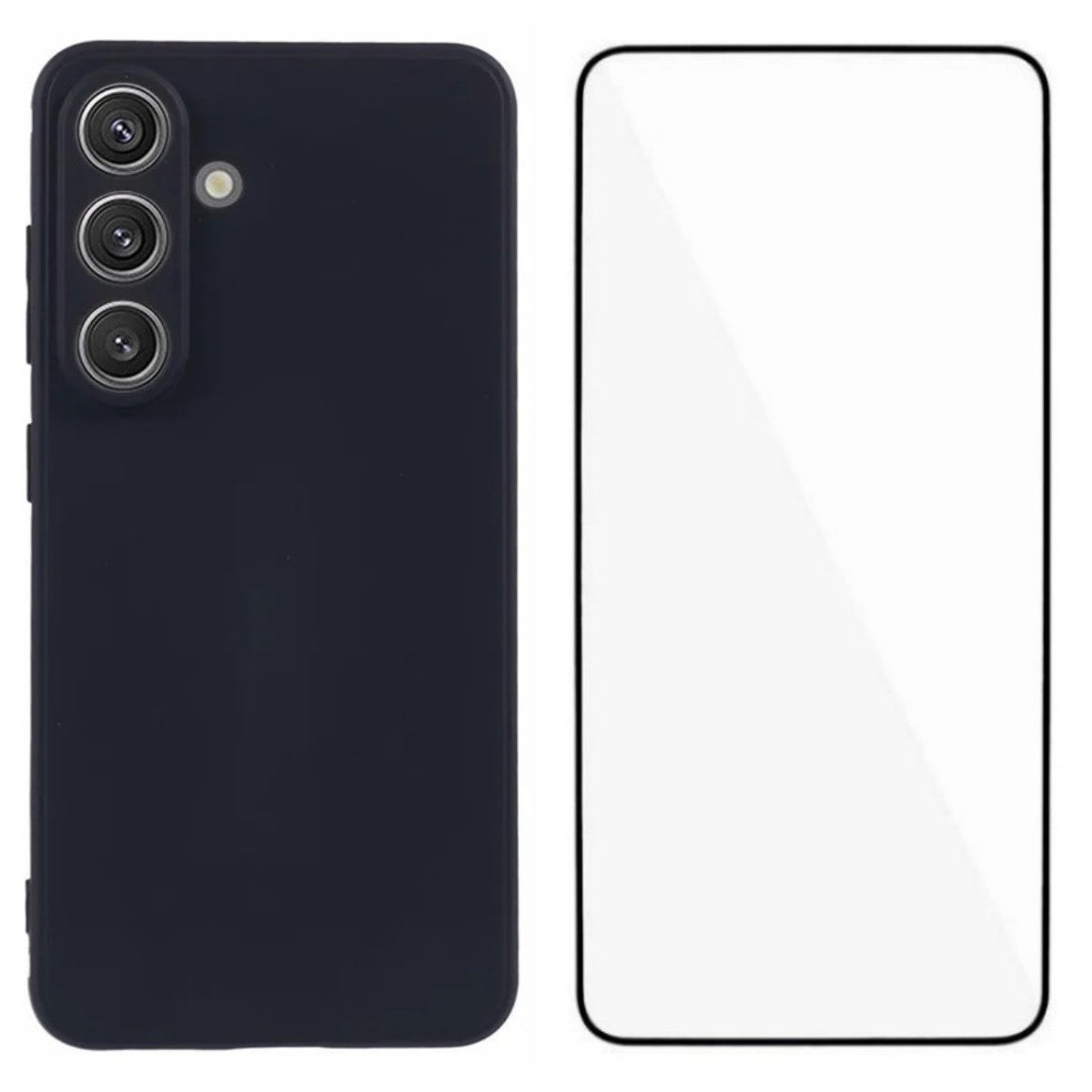 WANLONFENG För Samsung Galaxy S26 Skal ZB-serien Precisa utskärningar Raka kanter TPU-mobilskal med härdat glasfilm