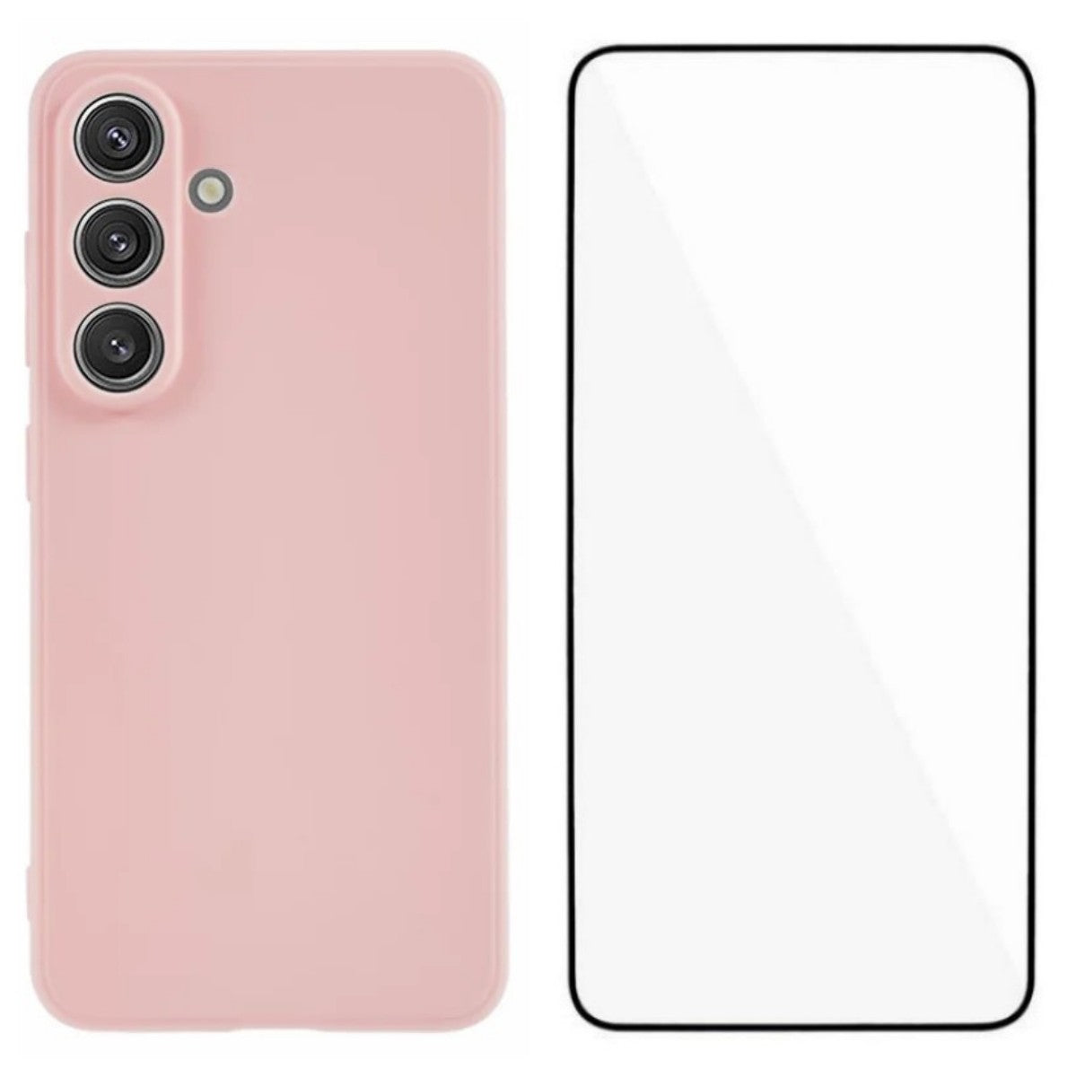 WANLONFENG För Samsung Galaxy S26 Skal ZB-serien Precisa utskärningar Raka kanter TPU-mobilskal med härdat glasfilm